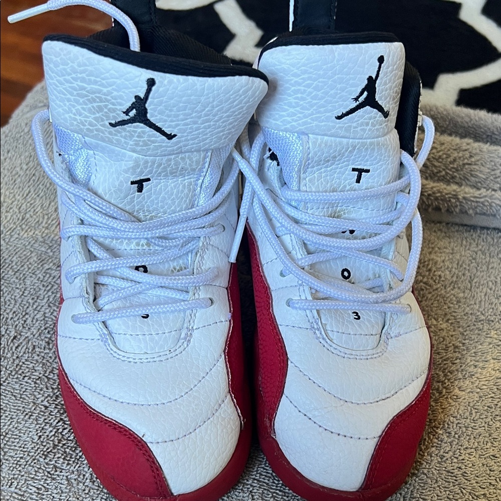 Jordan Kids' Sneakers in White and Red